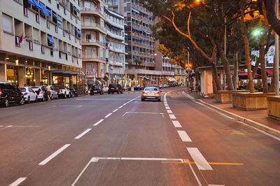 City street at night