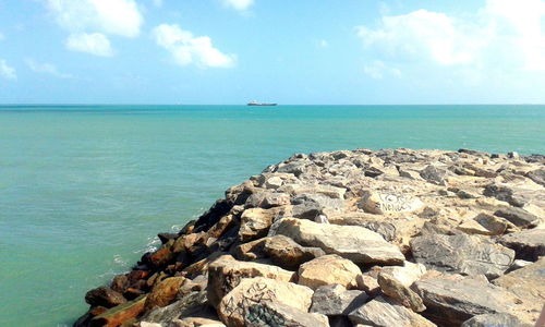 Scenic view of sea against sky