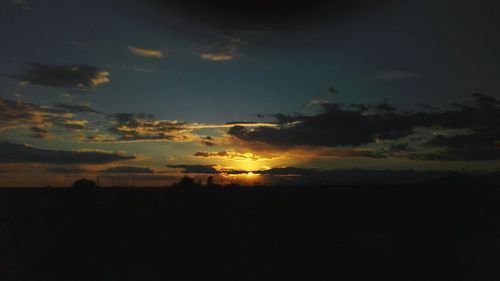 Scenic view of sky during sunset