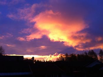 Dramatic sky at sunset