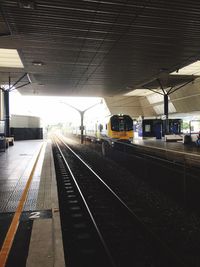 Railroad station platform