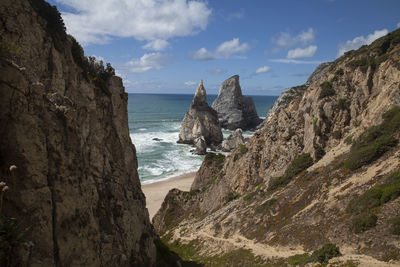 Panoramic view of sea against sky