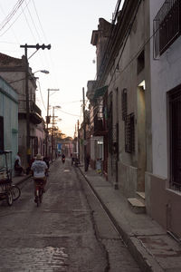 Street in city against sky