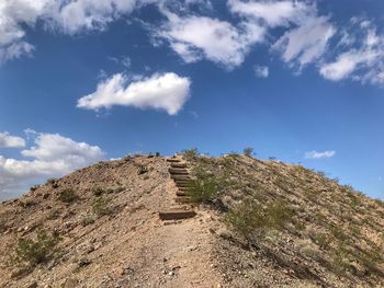 Low angle view of mountain against sky