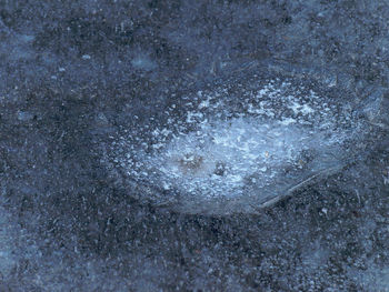 Full frame shot of frozen water