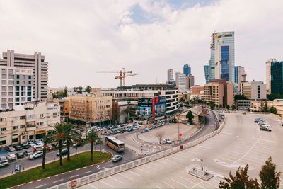 City street with buildings in background