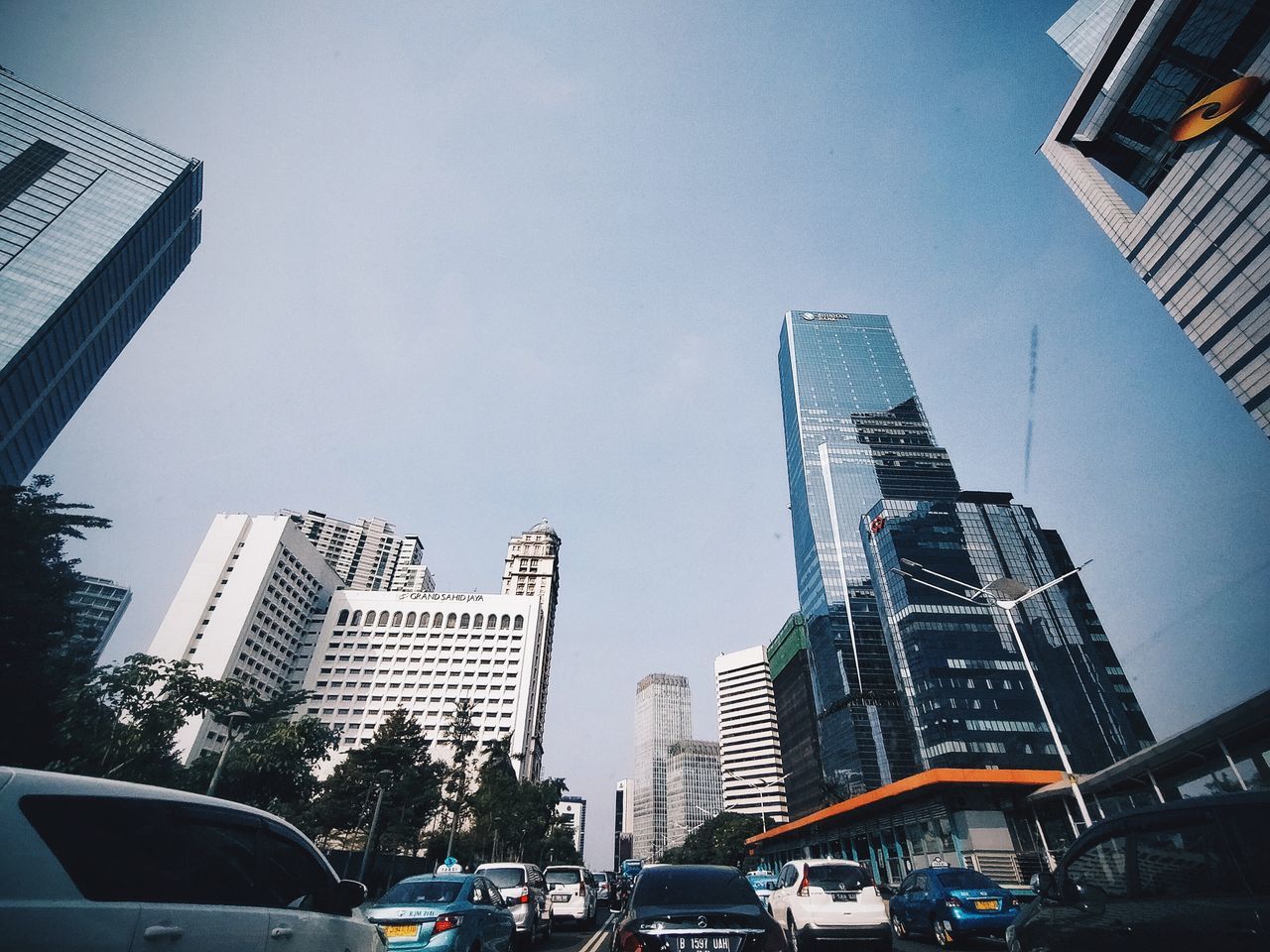 MODERN BUILDINGS AGAINST SKY