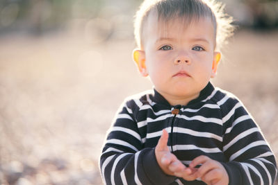 Portrait of cute boy