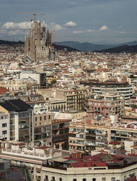 High angle view of cityscape