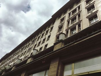 Low angle view of building against sky