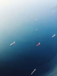 Boats in calm sea
