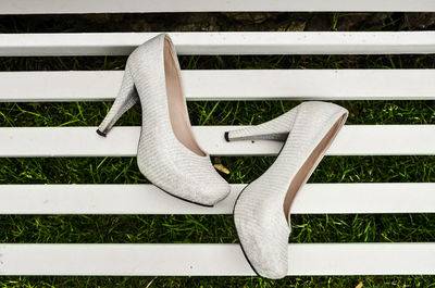 Close-up high angle view of grass