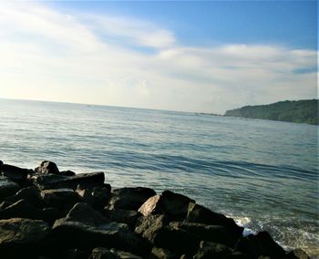 Scenic view of sea against sky