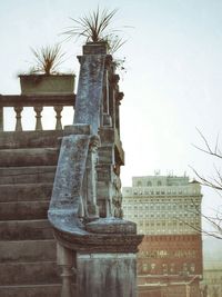 Low angle view of historical building