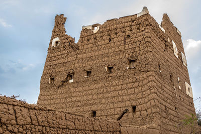 Low angle view of historic building against sky