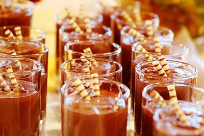 Close-up of drink in glass