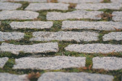 Full frame shot of paving stone