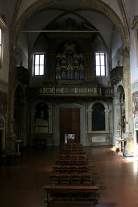 View of church and building