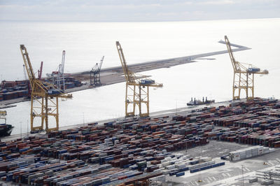 Cranes at commercial dock