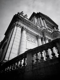 Low angle view of historic building against sky