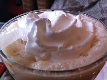 Close-up of pastry on table