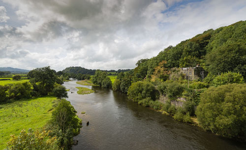 Scenic view of river against sky