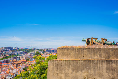 View from castelo sao jorge in lisbon portugal 