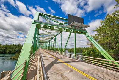 Bridge over river against sky