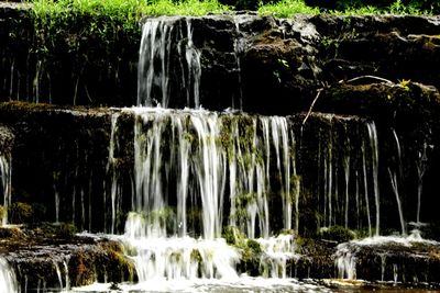 Scenic view of waterfall