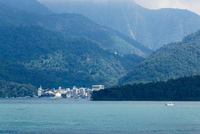 Scenery of sun moon lake, the largest body of water in taiwan as well as a tourist attraction. 