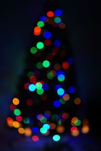 Defocused image of christmas lights