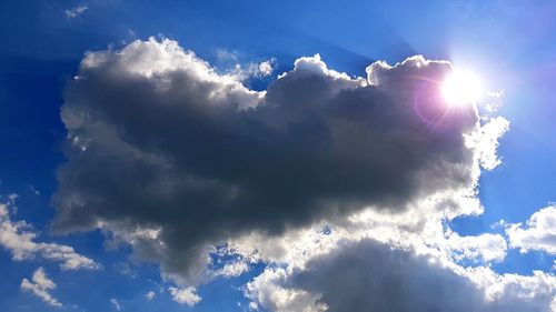 Low angle view of clouds in sky