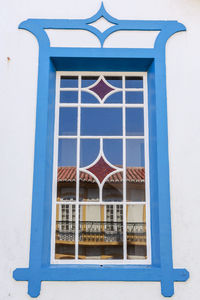 Close-up of window on building