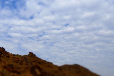 Low angle view of mountain against sky