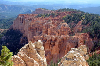 View of rock formations