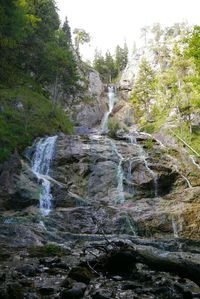 River flowing through rocks