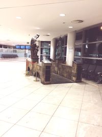 View of railroad station platform