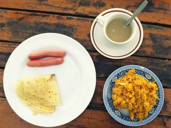 Close-up of served food