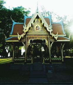 Low angle view of temple