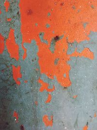 Full frame shot of peeled wall