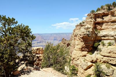 Scenic view of rocky mountains against sky at grand canyon national park
