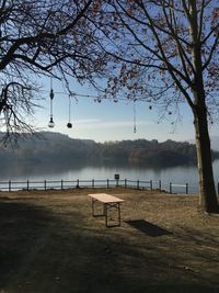 Scenic view of river against sky