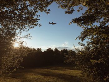 Scenic view of sunset sky