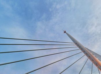 Low angle view of bridge against sky