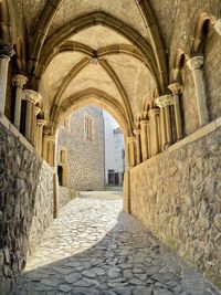 Corridor of old building