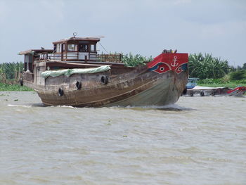 Boats in river