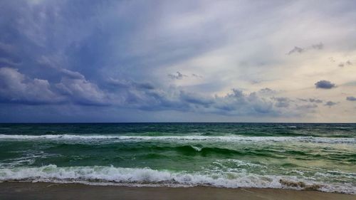 Scenic view of sea against sky