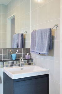 Interior of bathroom at home