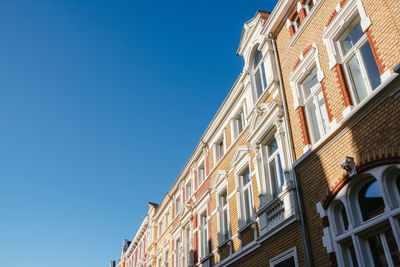 Low angle view of building against clear sky