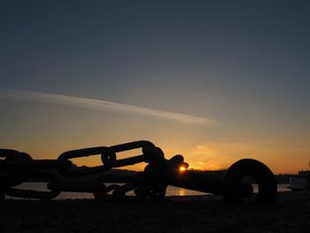 Man at sunset